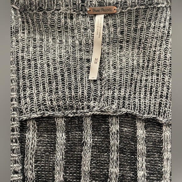 Free People Black & White Maxi Cardigan - Picture 4 of 4